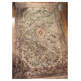 Hand-Knotted Persian Style Area Rug Floral