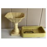 Vintage Horton Ceramics Texas Planter & Pedestal