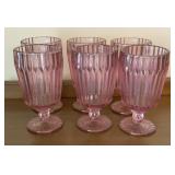 6 Pink Fortessa Archie Glass Goblets, 6.5