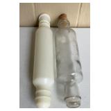 Vintage Kitchen Rolling Pins Lot ï¿½ White Plastic