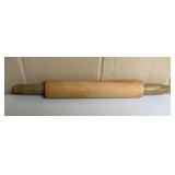 Vintage Wooden Rolling Pin, 15.5 inches long