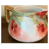 Antique Bavaria Hand-Painted Cherries Porcelain