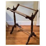 Vintage Wooden Quilt Rack Blanket Stand 21wide