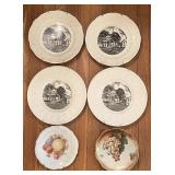 Vintage Collector Cabinet Plate Group ï¿½ Arkansas