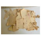 Vintage Hand-Drawn Paper Doll Dresses & Clothing