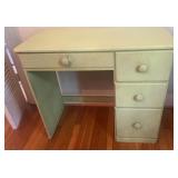 Vintage Painted Wood Writing Desk Cottage C