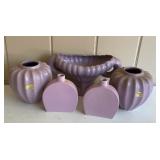 Mixed Mid-Century Art Lavender Pottery Vase