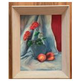 Vintage Original Signed Myrt W. Hill Floral Still