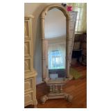 Vintage French Provincial Cheval Floor Dressing