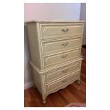 Vintage French Provincial Painted High Chest /
