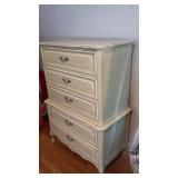 Vintage French Provincial Painted High Chest /