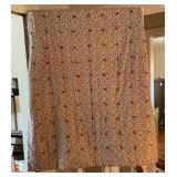 Vintage Floral Quilt with Burgundy Yarn Tufting,