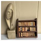 Esco Products 1961 by Woman Bust Sculpture &