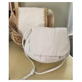 Vintage Made in Holland Woven Handbag & White