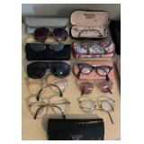 11Pairs Vintage & Modern Eyeglasses and
