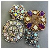 Vintage Signed Accessocraft NYC & Aurora Borealis