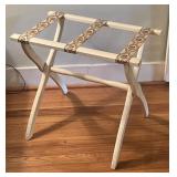 Vintage Folding Luggage Rack Suitcase Stand Wood