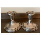 2 Vintage Alvin Sterling Silver Weighted