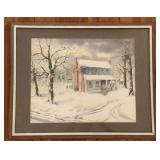 Vintage Original Signed Myrt W. Hill Watercolor