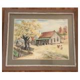 Vintage Original Signed Myrt Wallace Hill