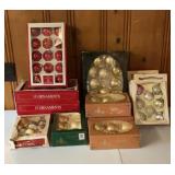 Vintage Christmas Glass Ornament Lot w/ Shiny
