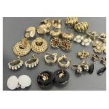 Vintage Gold Tone Clip-On Earring Lot ï¿½ Faux