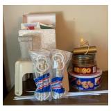 Household Miscellaneous Lot ï¿½ Decorative Tins,