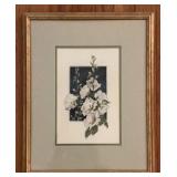Vintage Handcrafted Floral Counted Cross Stitch