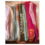 8 Vintage Anne Klein Designer Scarves ï¿½ All Silk,