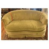 Hickory Chair Company Tufted Camelback Velvet