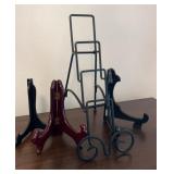 Wooden, Metal, & Plastic Display Easels, Plate
