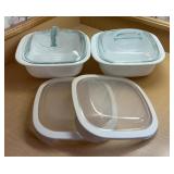 2 CorningWare SimplyLite White Glass Bakeware