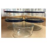5 Pyrex Simply Store Clear Glass Food Storage