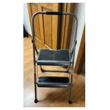 2-Step Folding Step Stool Ladder with Handrail
