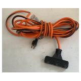 25 Ft. 14/3 Outdoor Extension Cord w/ Triple Tap