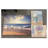 Coastal & Floral Canvas Wall Art Collection ï¿½