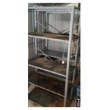 2 Metal Shelfs Some Rust Through On Bottom Shelfs