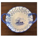 Blue & White Delft Style Reticulated Porcelain
