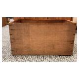 Vintage Primitive Wooden Farm Produce Crate Open