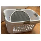 2 Laundry Baskets & Rotating Lazy Susan Organizer