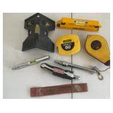 Mixed Measuring & Layout Tool Lot w/ Stanley 50ï¿½