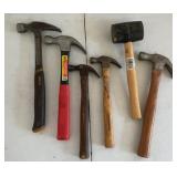 Mixed Claw Hammer Lot Including Irwin, KC