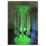 Antique Victorian French Uranium Opaline Glass