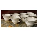 8 Homer Laughlin Eggshell Theme Teacups
