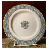 Set of 5 Lenox Autumn Dinner Plates Blue Scroll