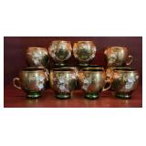 12 Vintage Tre Fuochi Murano Emerald Green Art