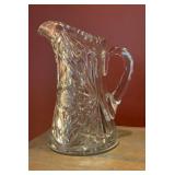 American Brilliant Period Cut Glass Water Pitcher