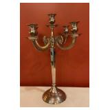 Vintage Silverplate Five-Light Candelabra,
