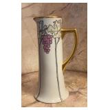 Vintage Limoges France Porcelain Tall Grape Vine