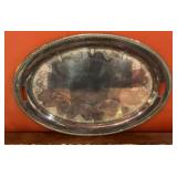 Vintage Gorham Silverplate Oval Serving Tray with